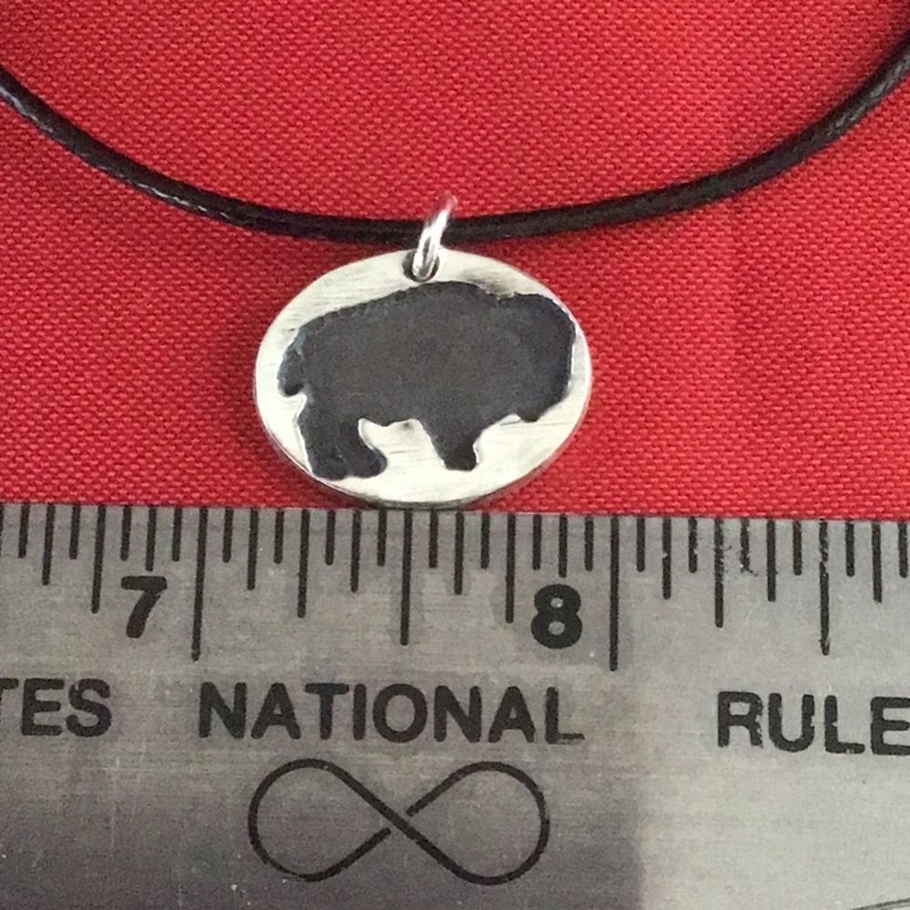 925 Buffalo unisex pendant